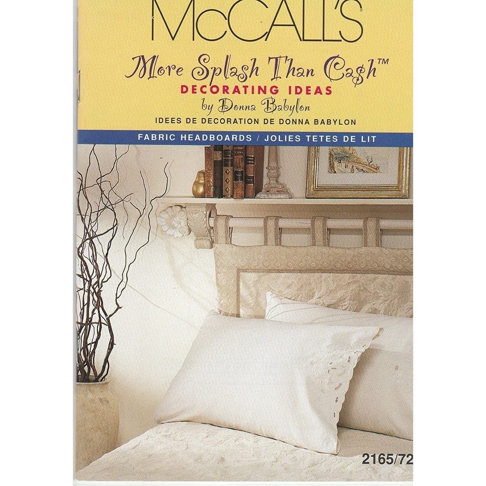 McCall's Sewing Pattern 2165 Fabric Headboards
